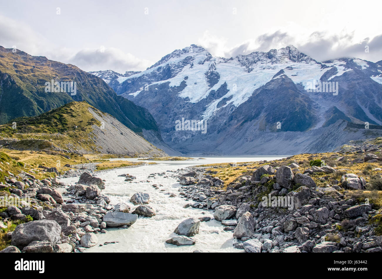 Mount cook bridge new zealand hi-res stock photography and images - Alamy
