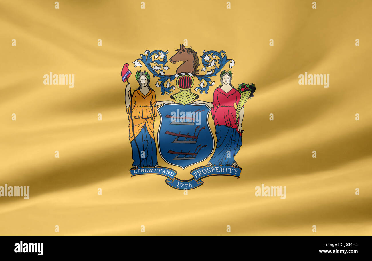 new jersey flag Stock Photo Alamy
