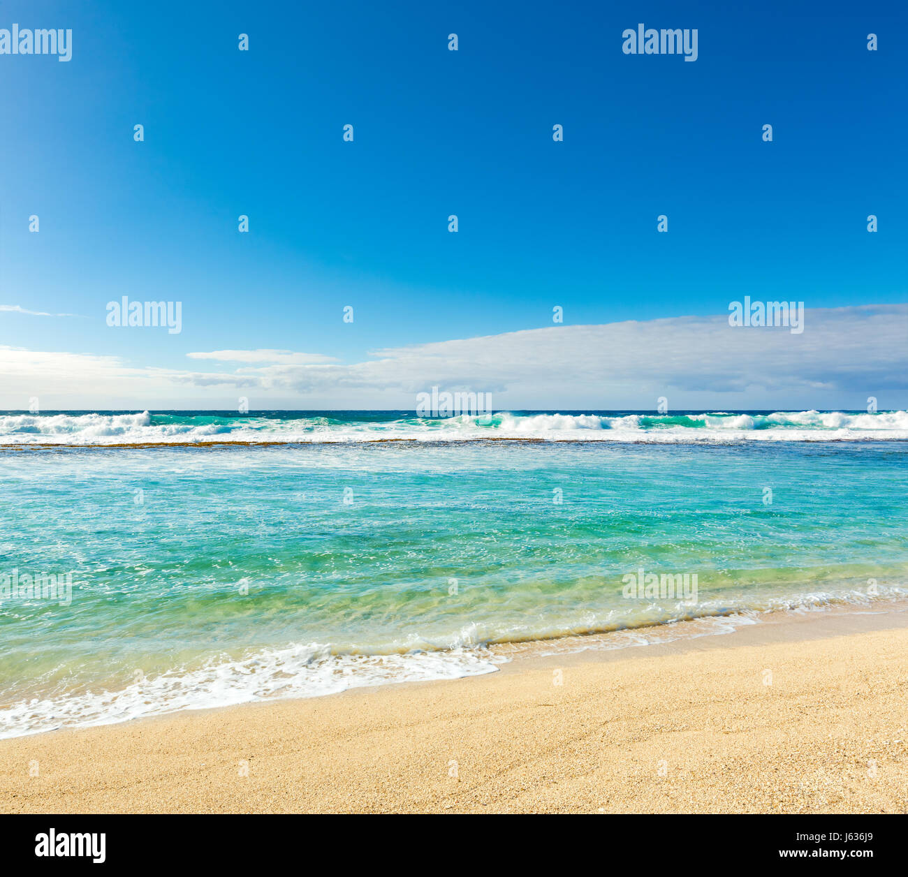 Amazing Gris-Gris beach at day time. Mauritius. Stock Photo