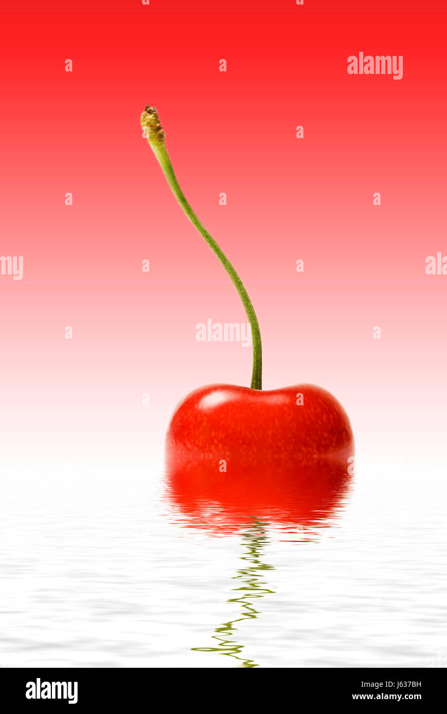 mirroring cherry backdrop background red water reflection ripe ...