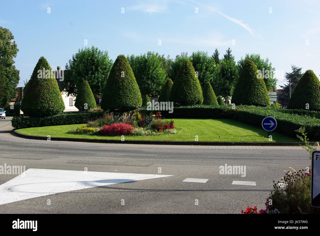 france roundabout traffic street road traffic transportation road traffic Stock Photo Alamy