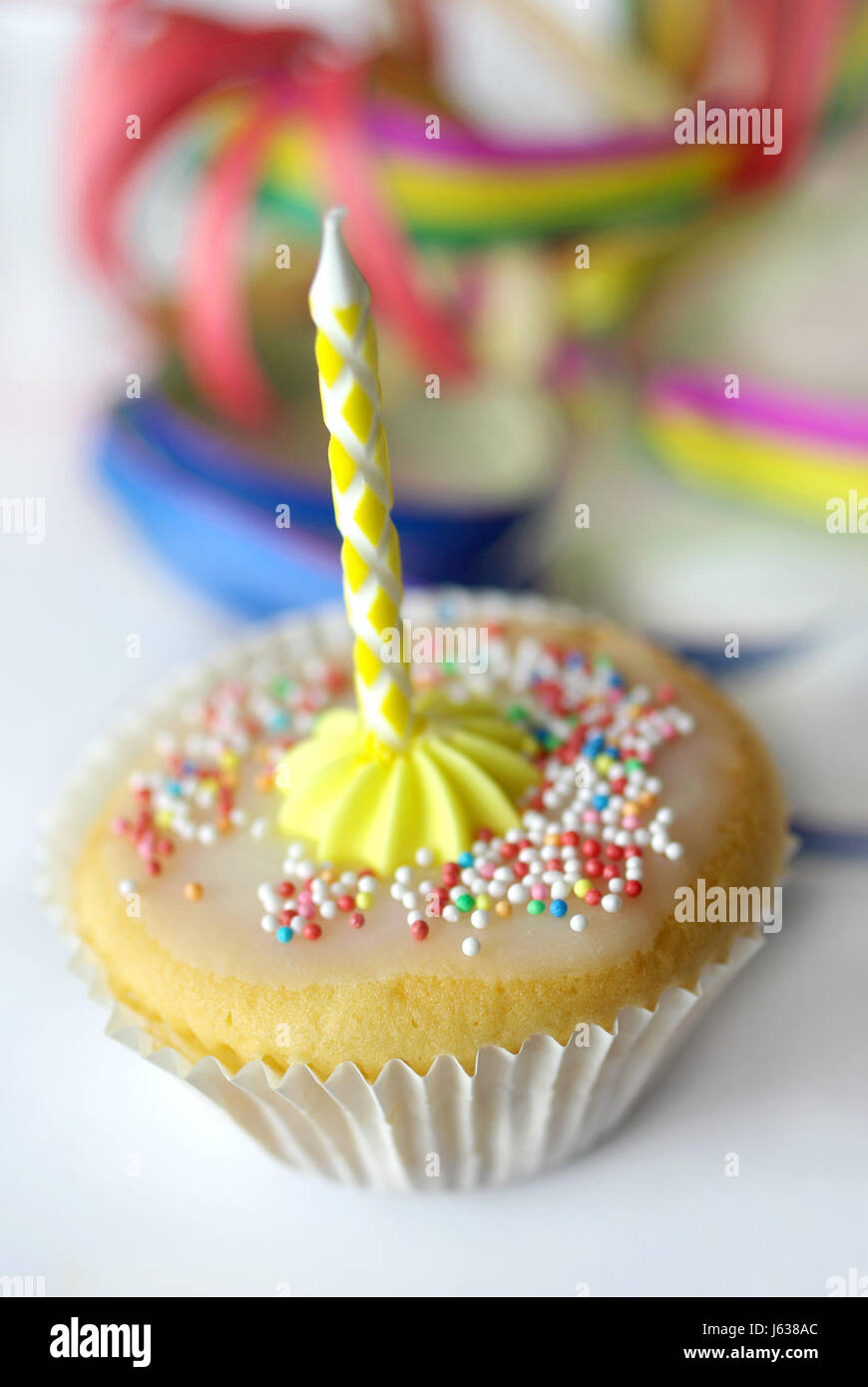 cake pie birthday cake streamer kitchens cakes birthday sweets candle party Stock Photo Alamy