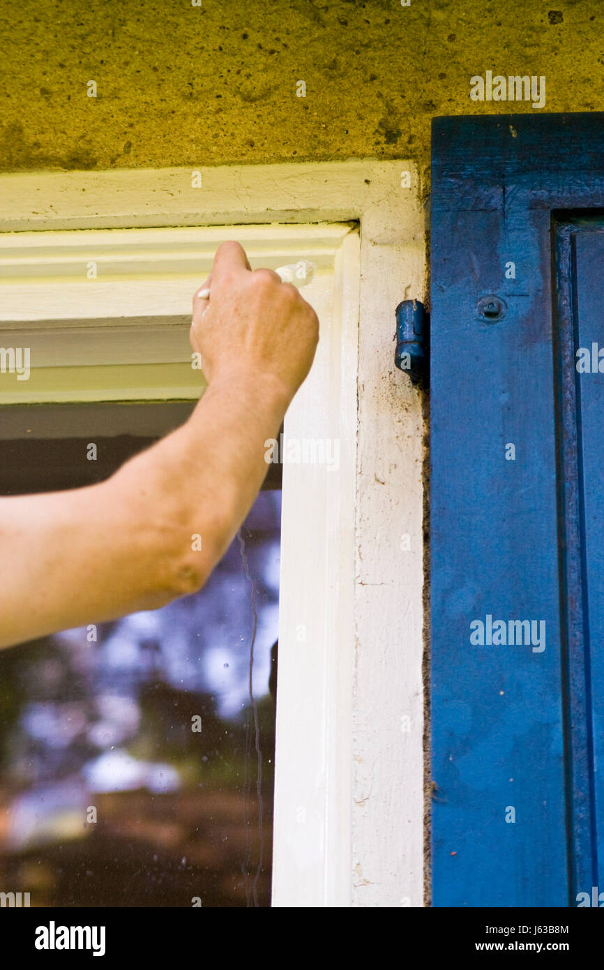 hand window porthole dormer window pane paint cancel painters ...