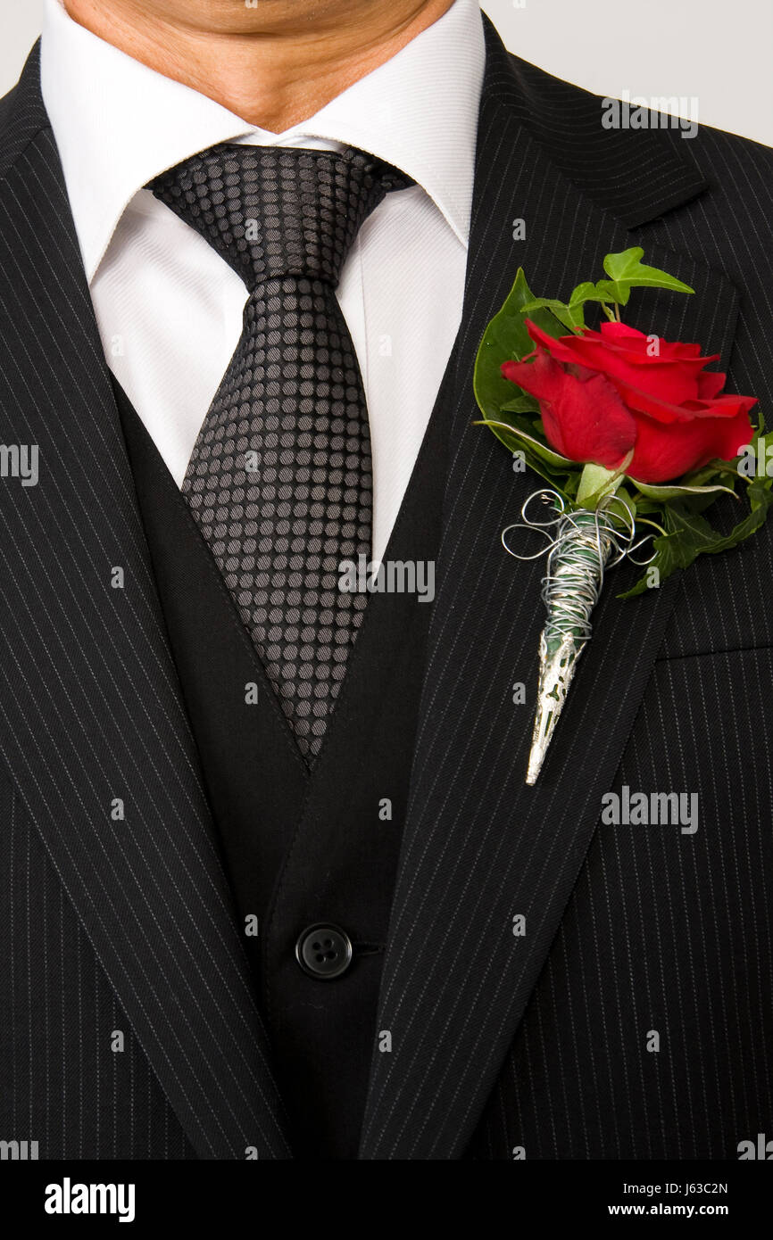 flower plant male masculine wedding marriage marriage ceremony wedding ceremony Stock Photo