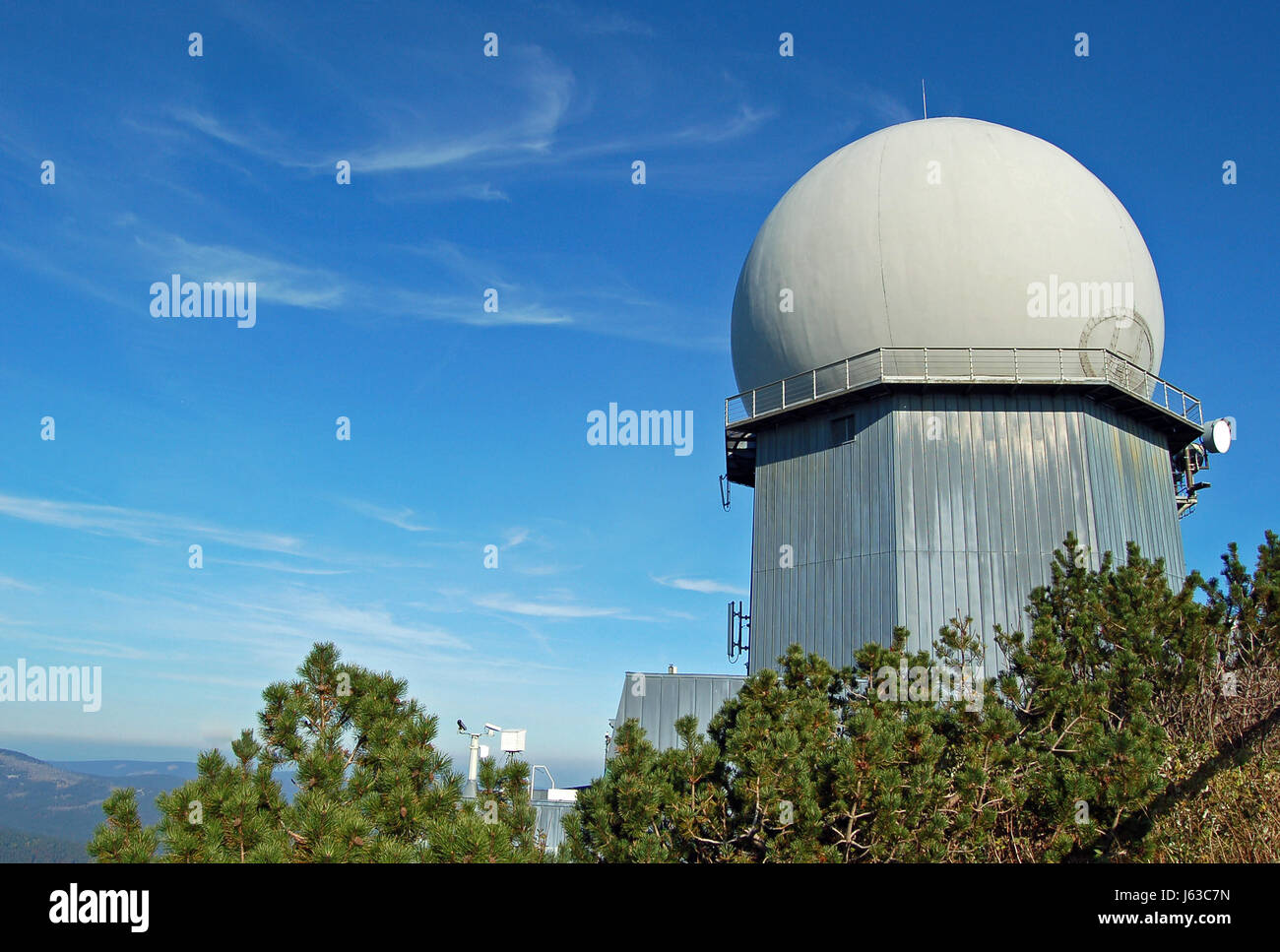 tower bavaria weather station germany german federal republic complete