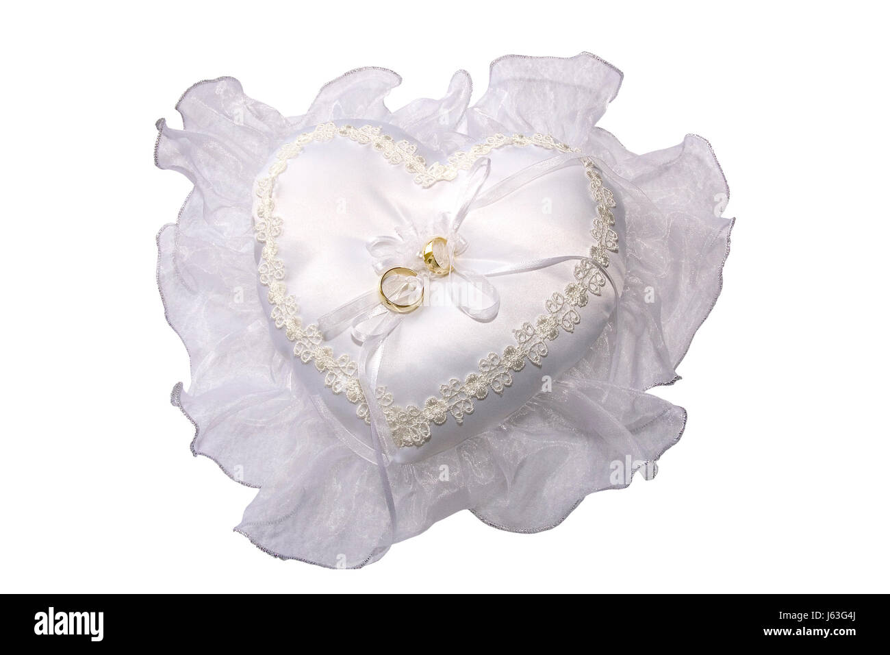 wedding rings pillow Stock Photo Alamy