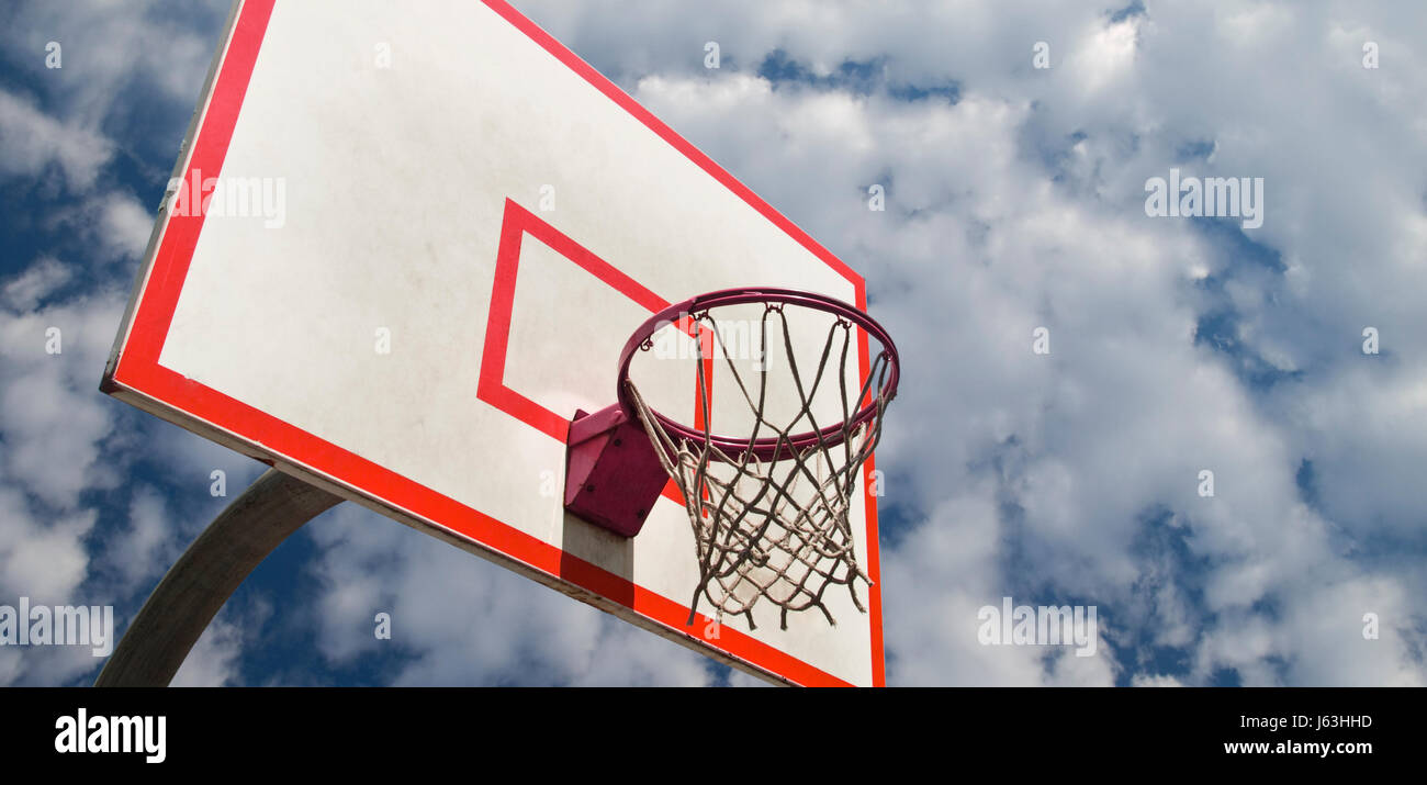 blue ring sport sports cloud net loop basketball firmament sky blue