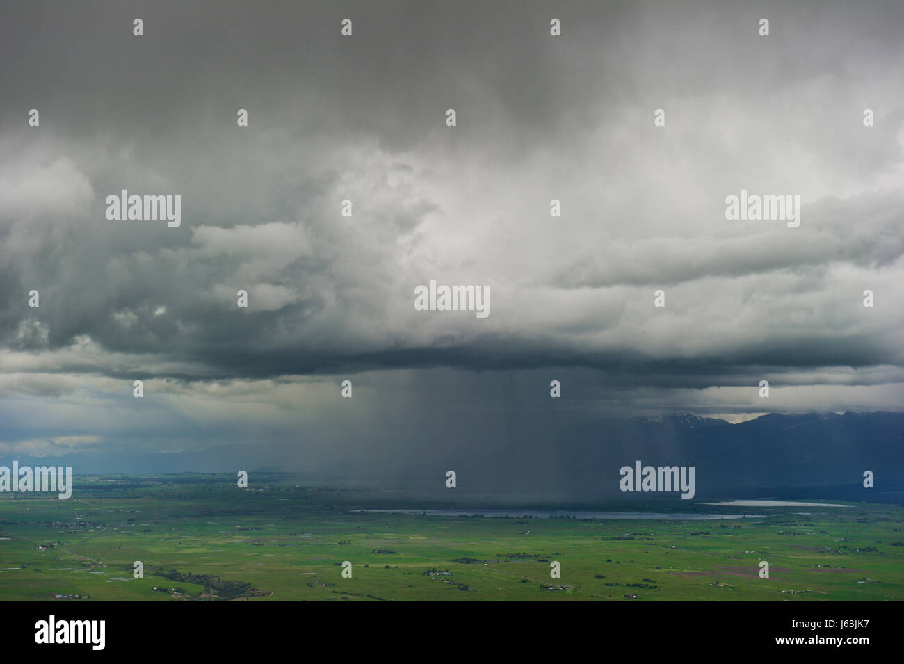 Thunderstorm over Montana Stock Photo Alamy