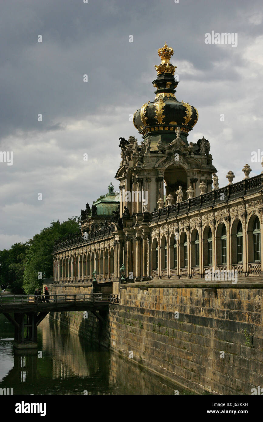 Dresden historical story cultural art culture acquainted baroque goal passage Stock Photo