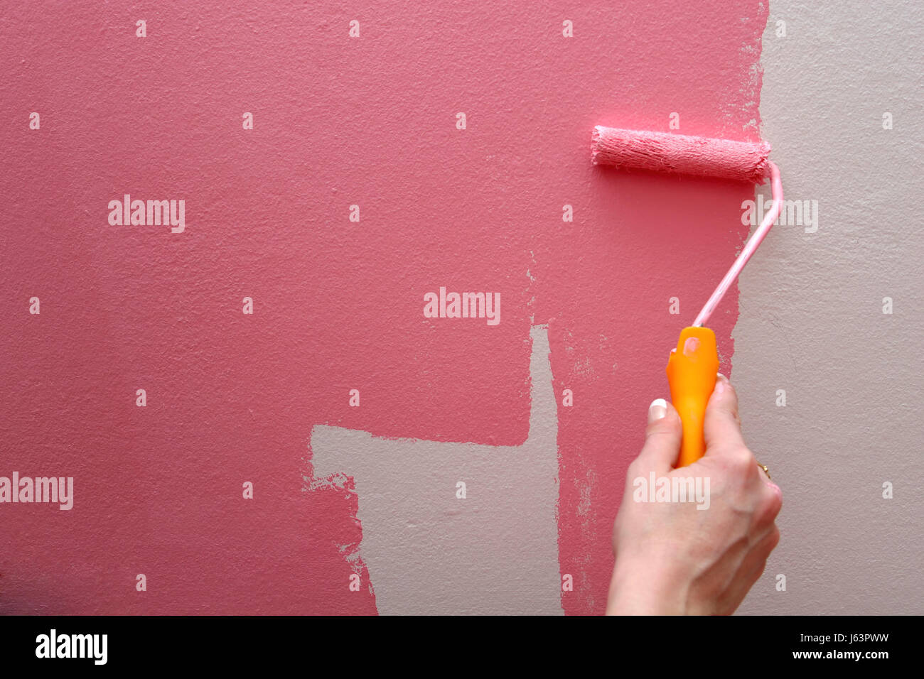 painting repair decor color paint pink home colour room painting ...