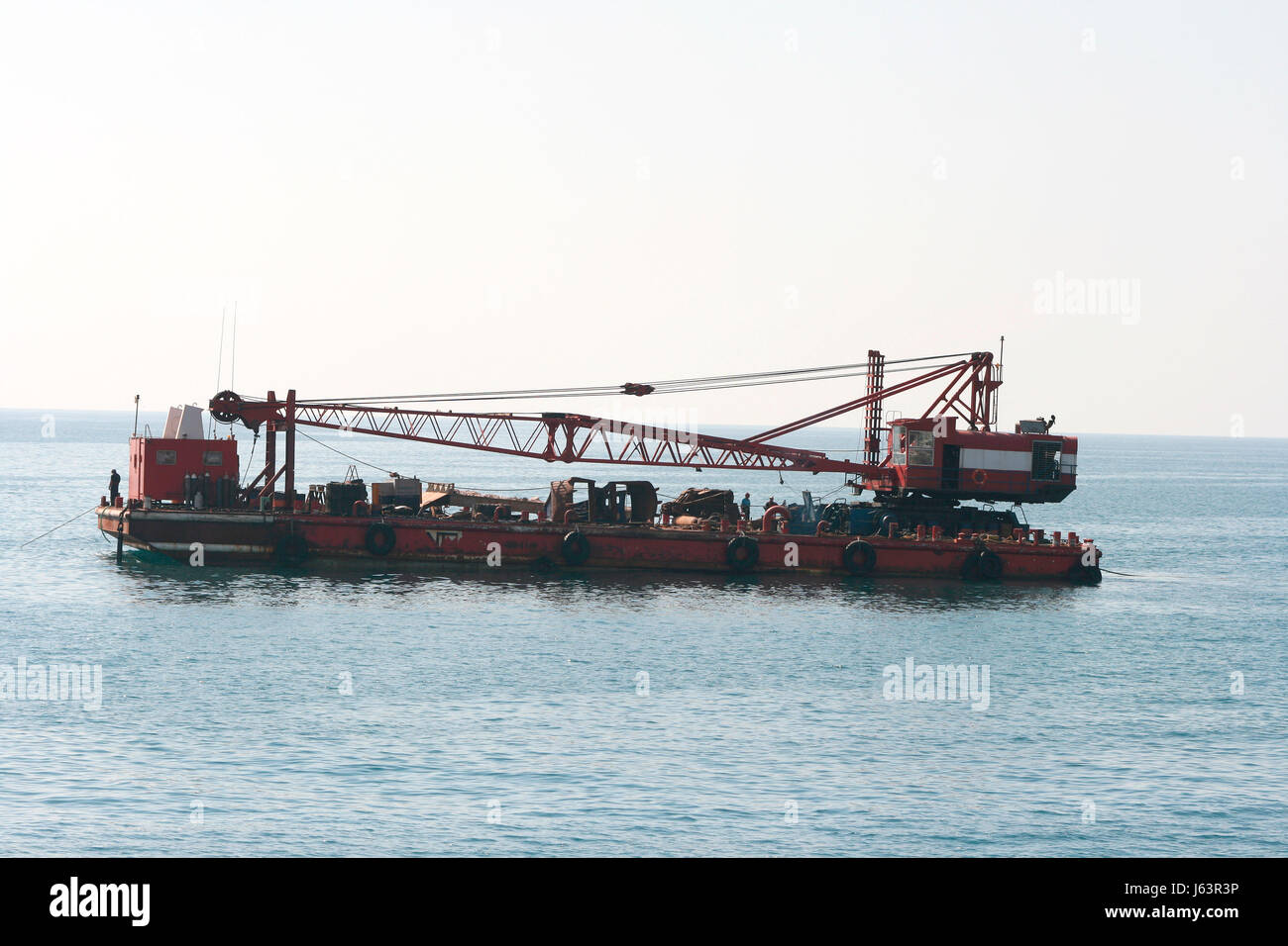 industry industrial float ship salt water sea ocean water swimmer