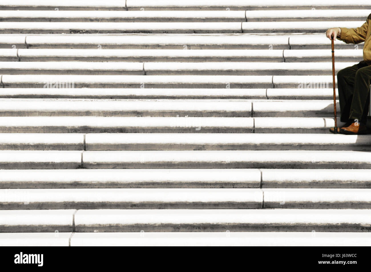 loneliness insulation age pensioner old age pensioner retiree retired person Stock Photo