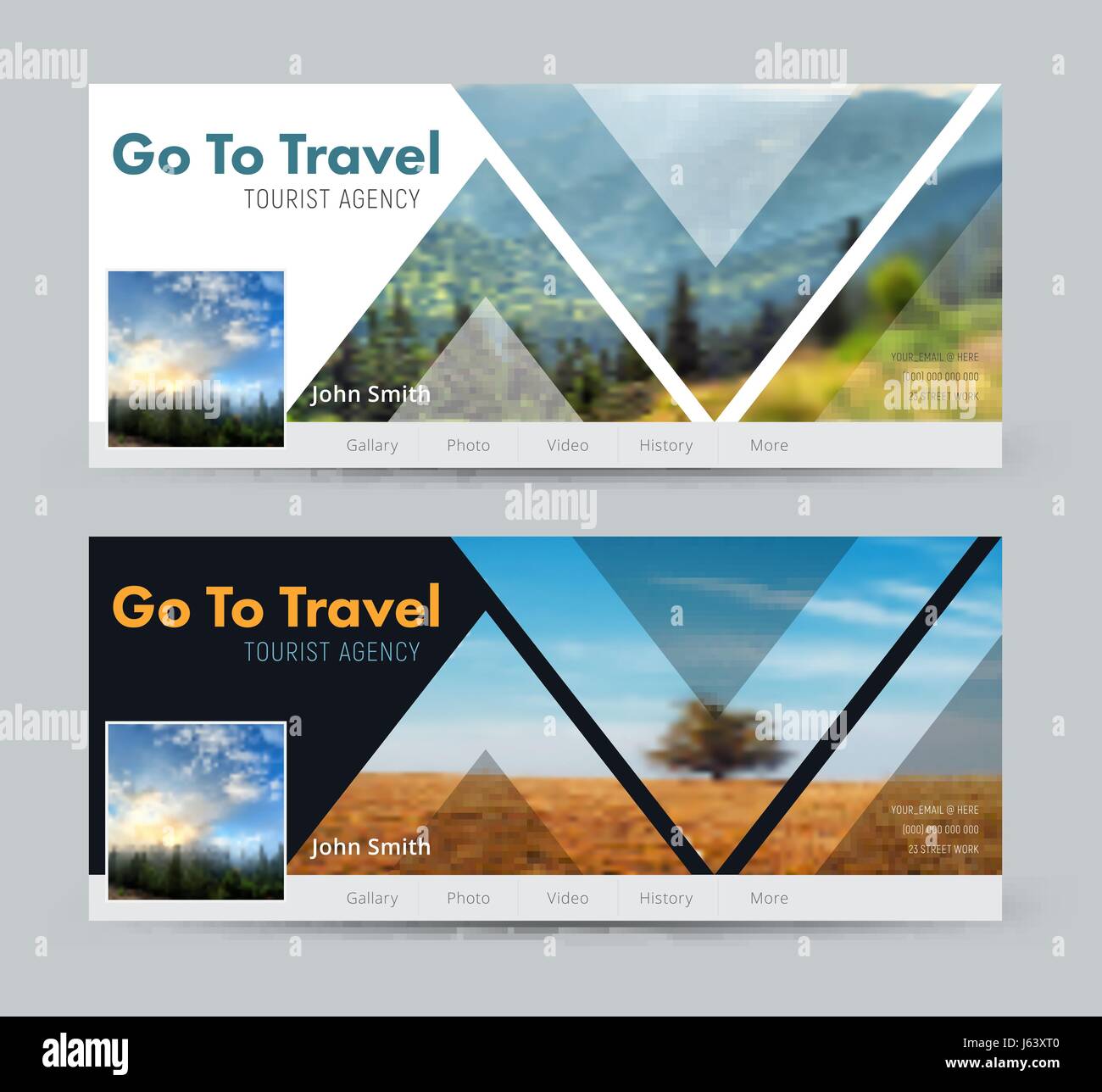 Cover page design landscape hi-res stock photography and images - Alamy