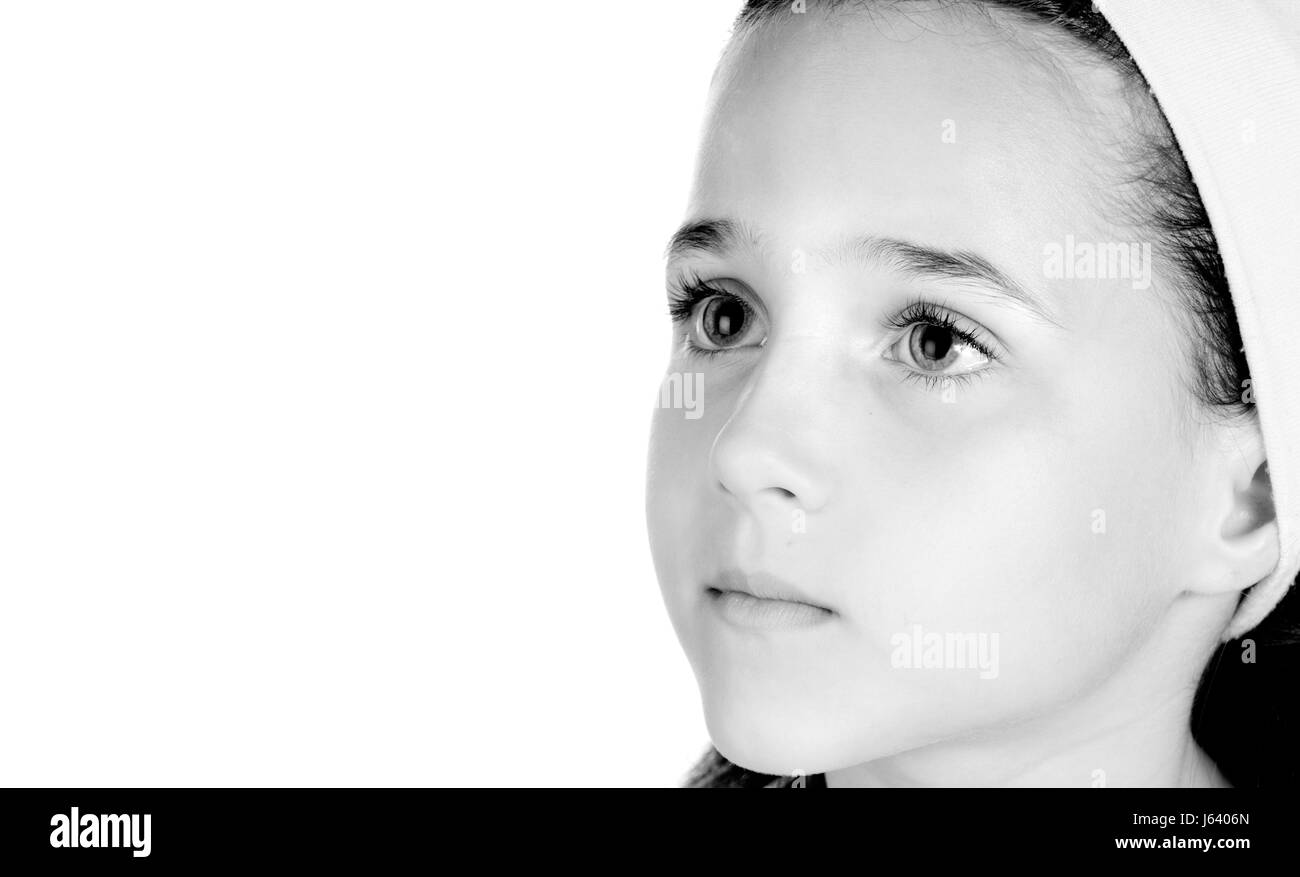 Black and white girl hi-res stock photography and images - Alamy