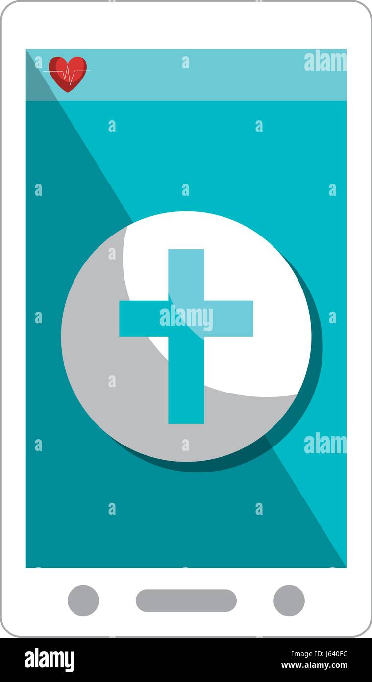 smartphone with medical app Stock Vector Image & Art - Alamy