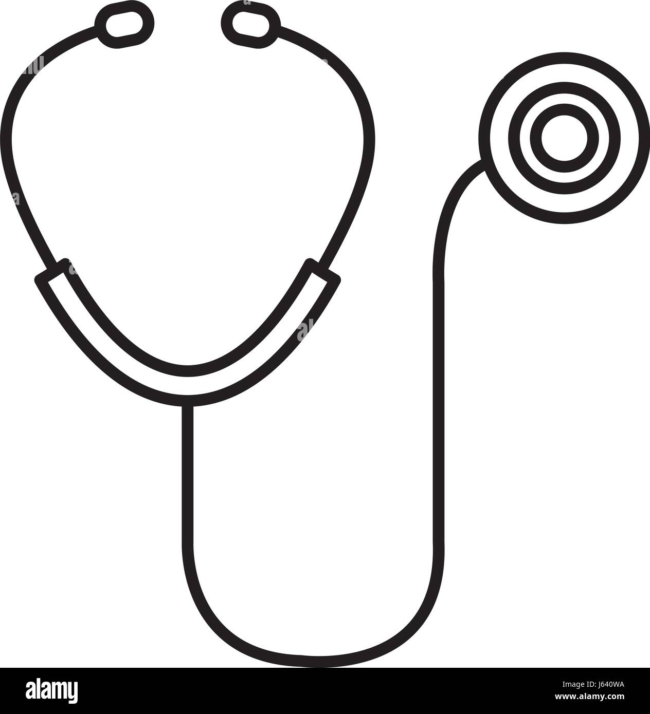 stethoscope medical isolated icon Stock Vector Image & Art - Alamy
