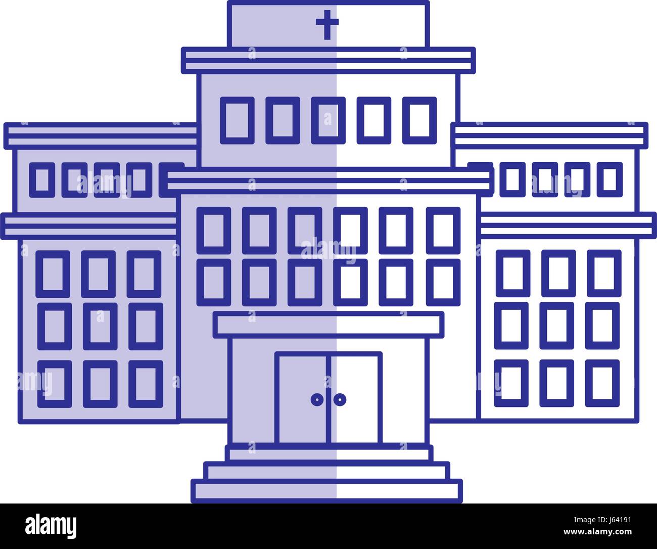 hospital building isolated icon Stock Vector Image & Art - Alamy
