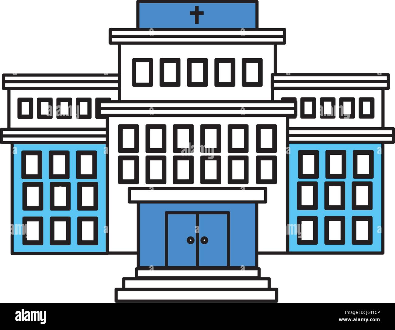 hospital building isolated icon Stock Vector Image & Art - Alamy