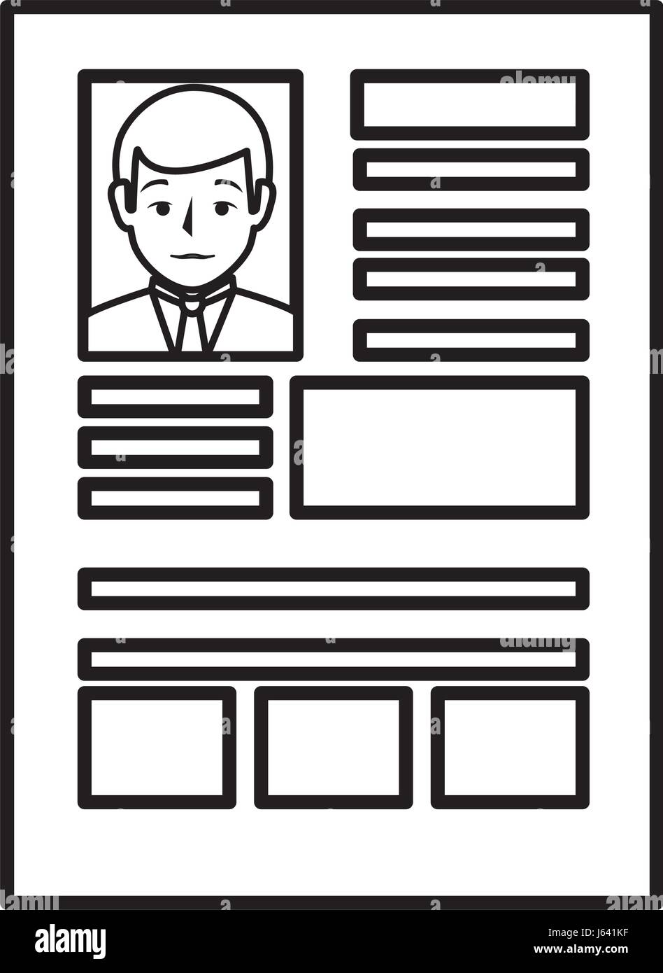 curriculum vitae isolated icon Stock Vector Image & Art - Alamy