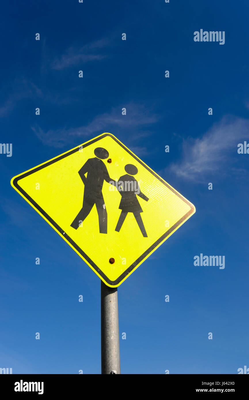 Pedestrian crossing signpost hires stock photography and images Alamy