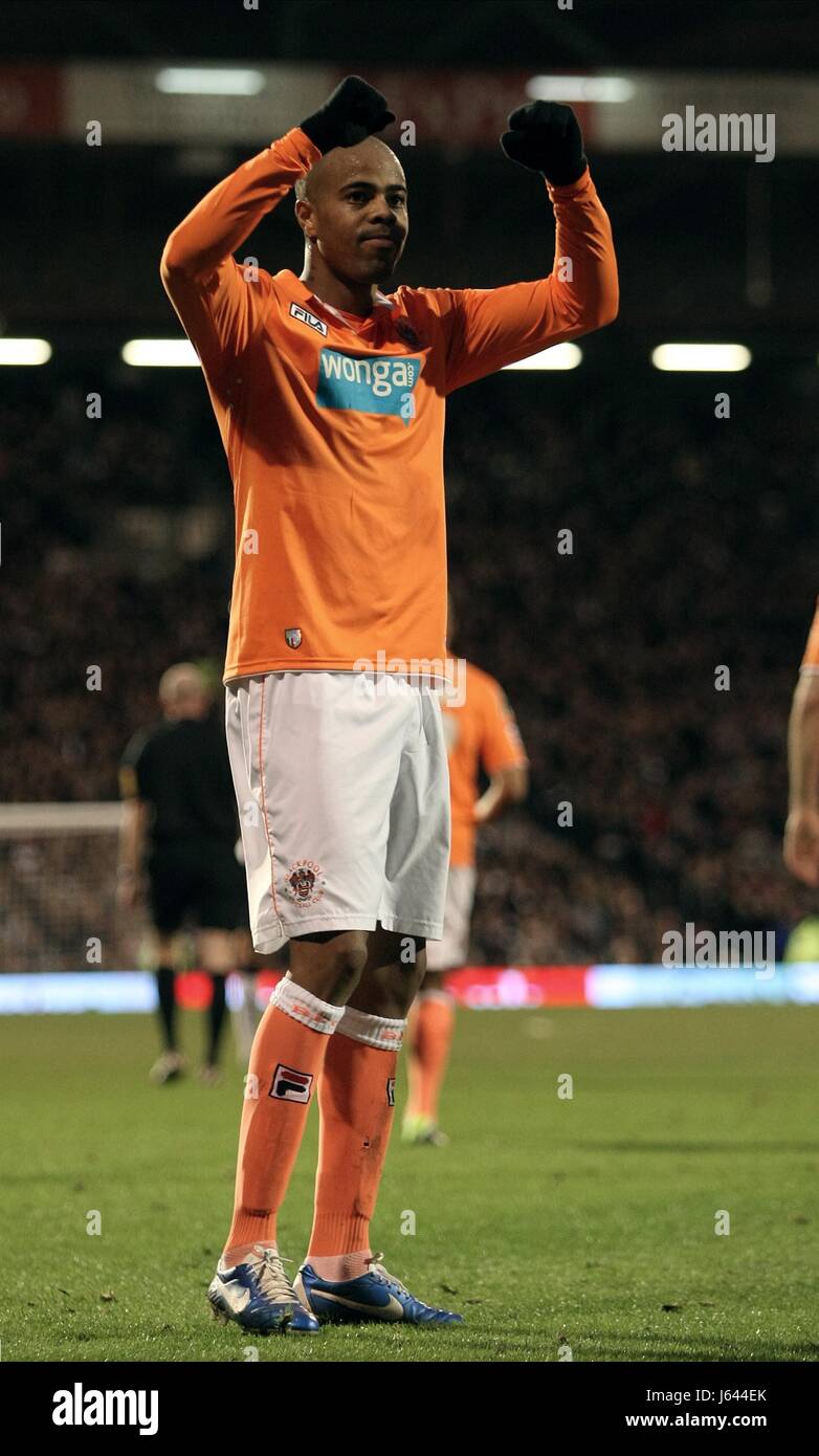 LUDOVIC SYLVESTRE CELEBRATES G FULHAM V BLACKPOOL LONDON ENGLAND UK 05