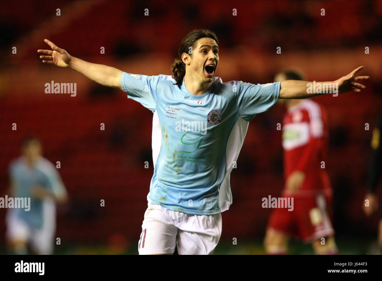 BRADLEY GOLDBERG CELEBRATES MIDDLESBROUGH V HASTINGS UNITE RIVERSIDE