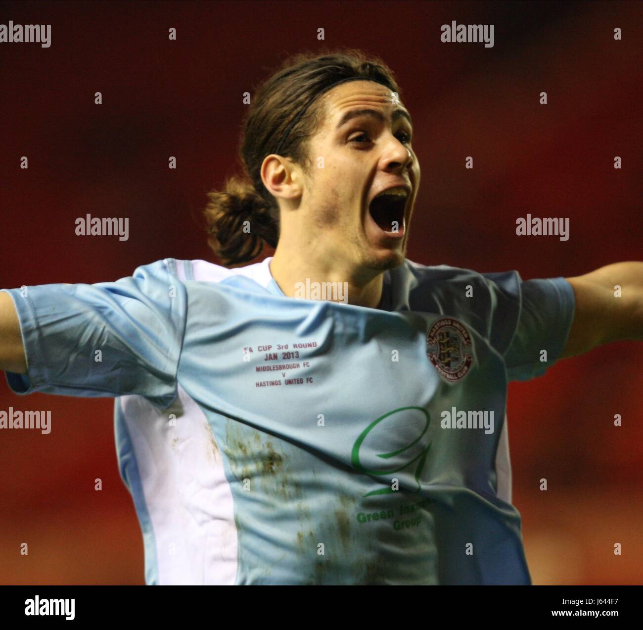 BRADLEY GOLDBERG CELEBRATES MIDDLESBROUGH V HASTINGS UNITE RIVERSIDE