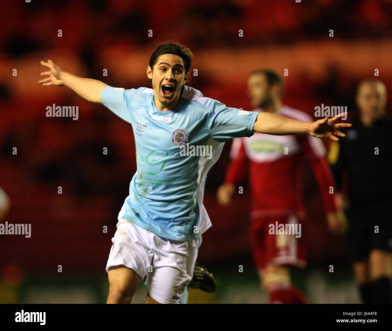 BRADLEY GOLDBERG CELEBRATES MIDDLESBROUGH V HASTINGS UNITE RIVERSIDE