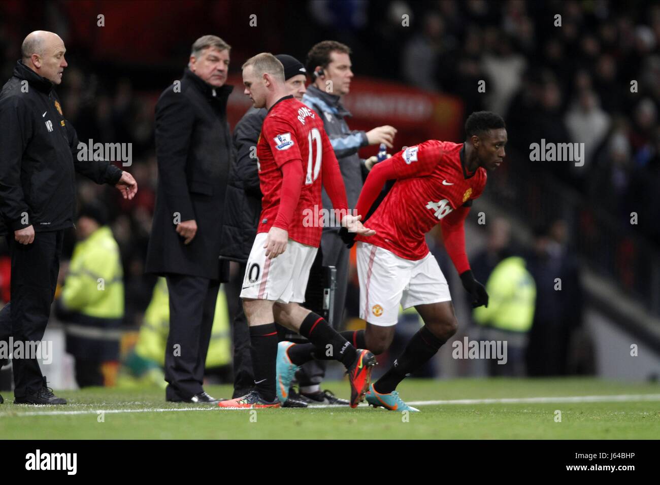 Danny welbeck replaces wayne rooney hi-res stock photography and images ...