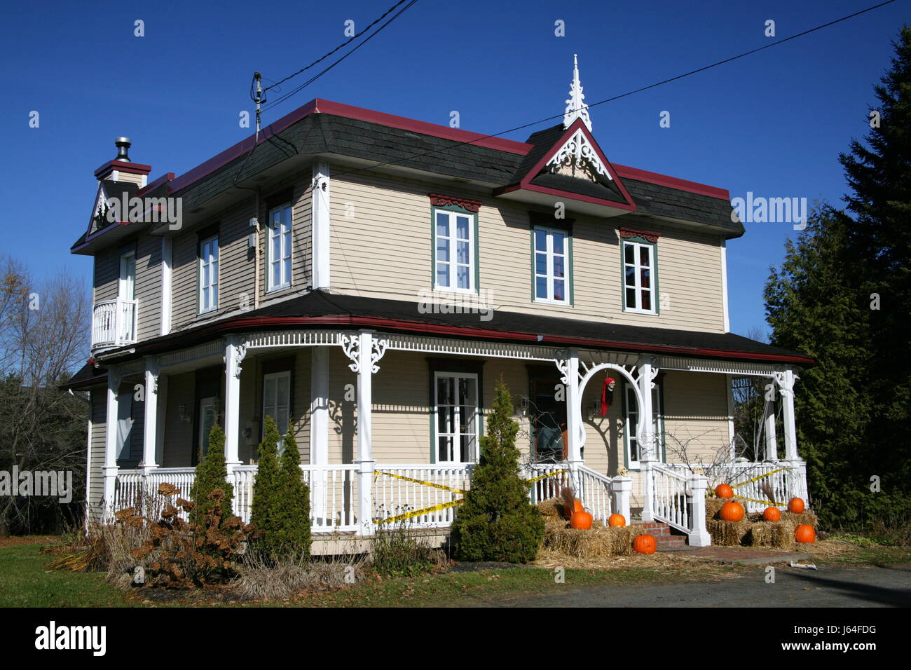 house building home dwelling house residential building halloween decoration Stock Photo