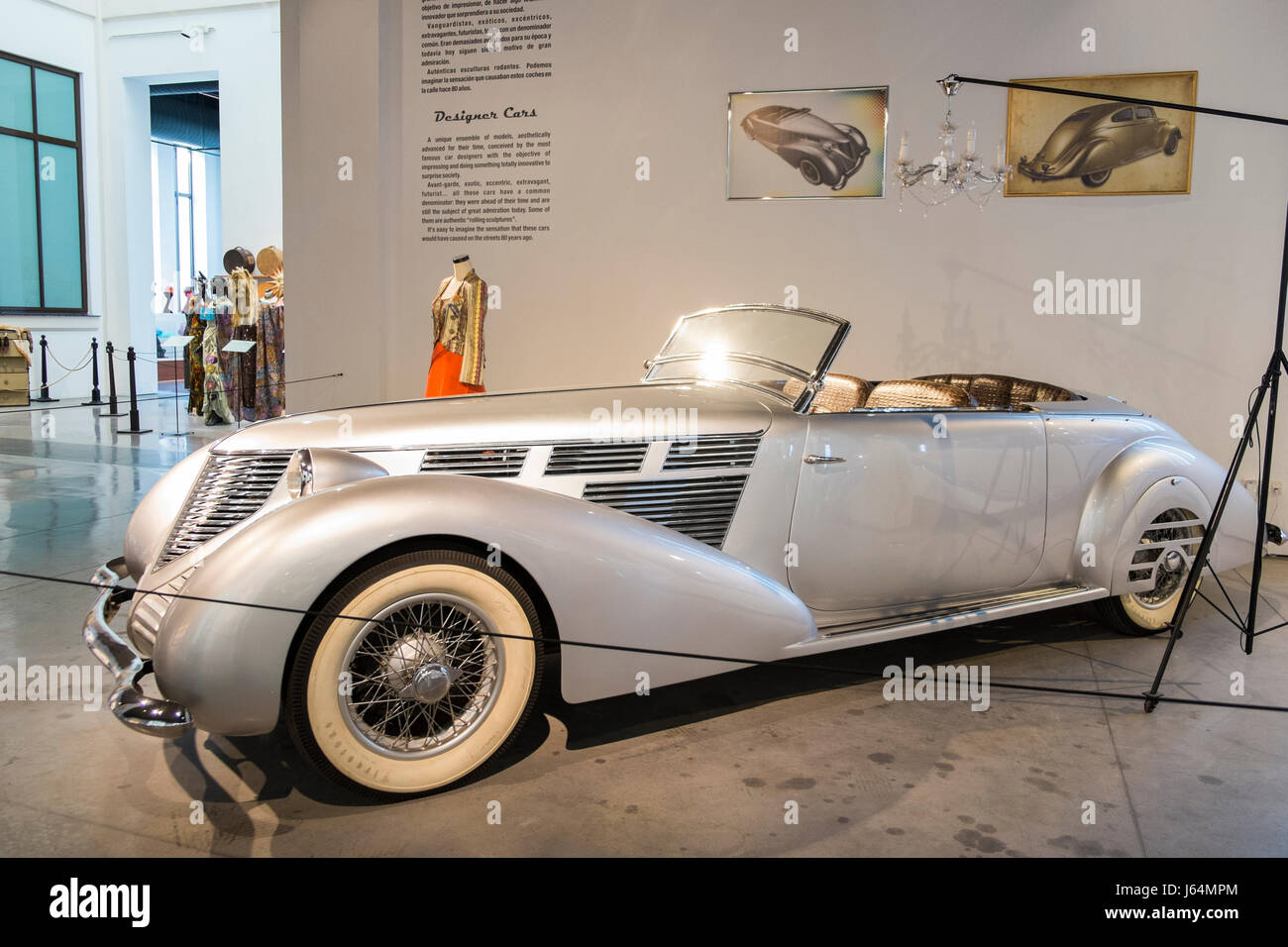 1939 Lancia Astura. 'The last work of Vincenzo'. Automobile museum of Málaga, Andalusia, Spain. Stock Photo