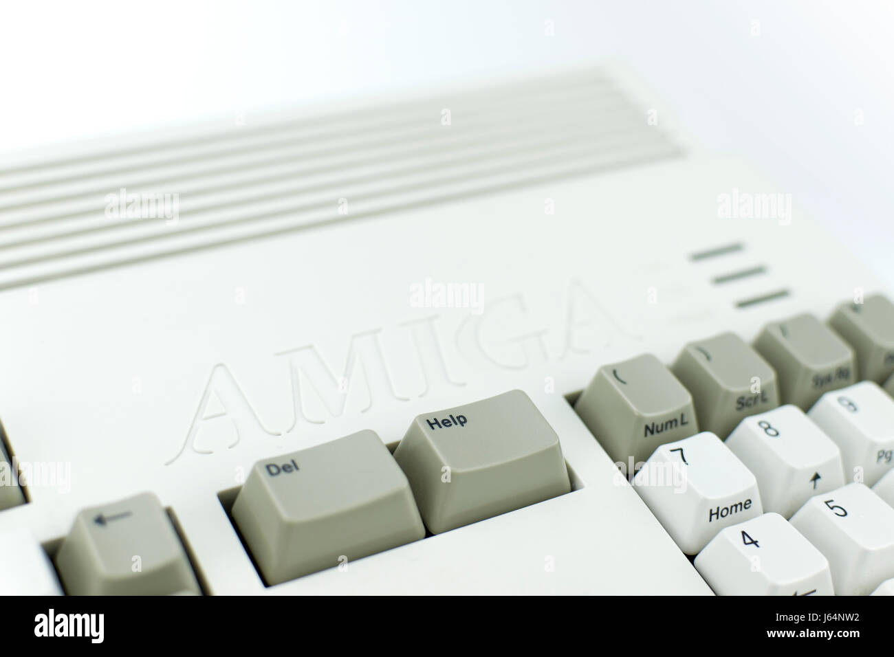 Top view of an Amiga 1200 with Help key Stock Photo