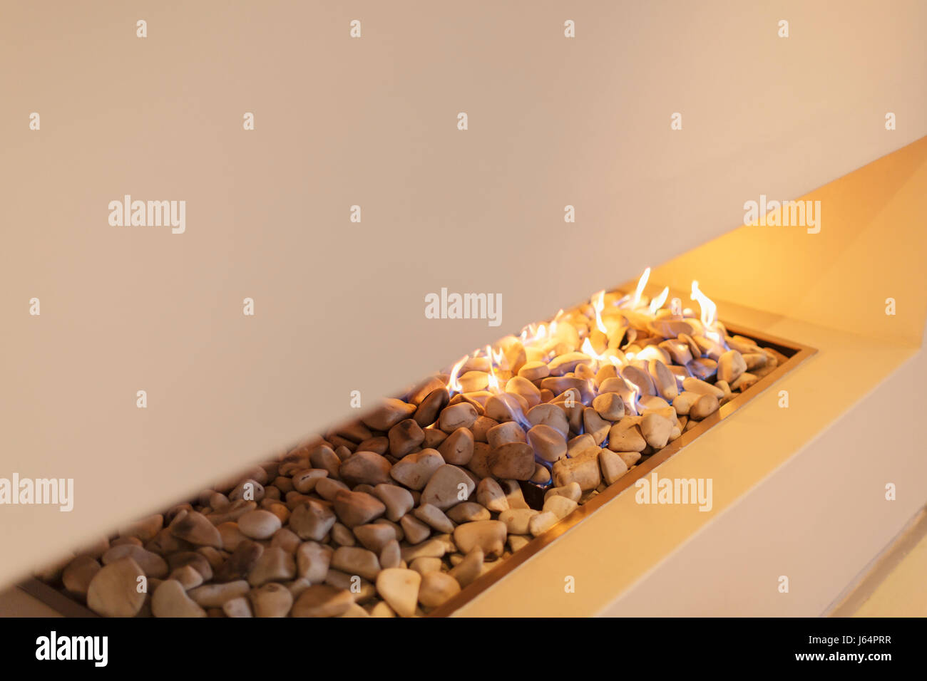 Gas Fireplace Modern Stock Photos Gas Fireplace Modern Stock