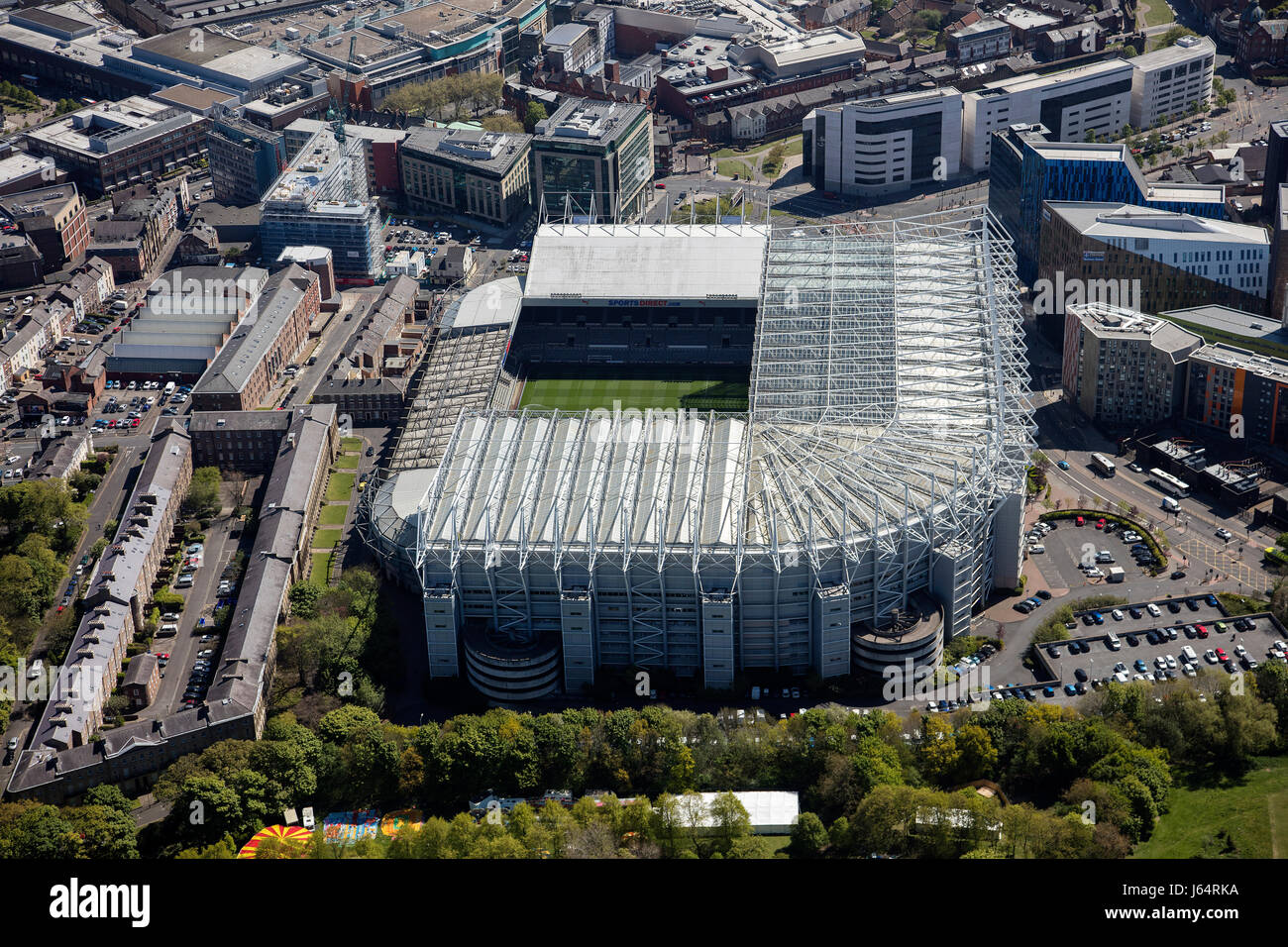 Aerial View Of Newcastle Upon Tyne High Resolution Stock Photography ...