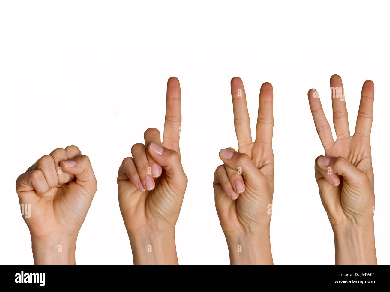 hand finger optional gesture count enumerate inspiration sudden inspiration Stock Photo