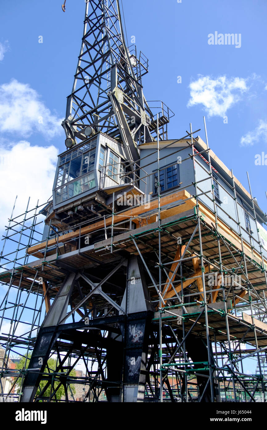 Canopy and Stars by Sawdays Treehouse on a crane in Bristol Harbour