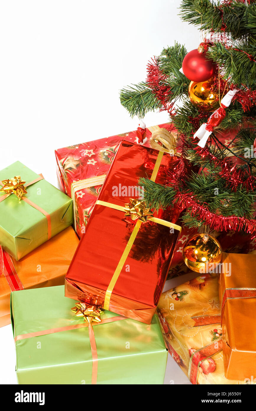 tree gift box christmas surprise xmas x-mas glass chalice tumbler present macro Stock Photo