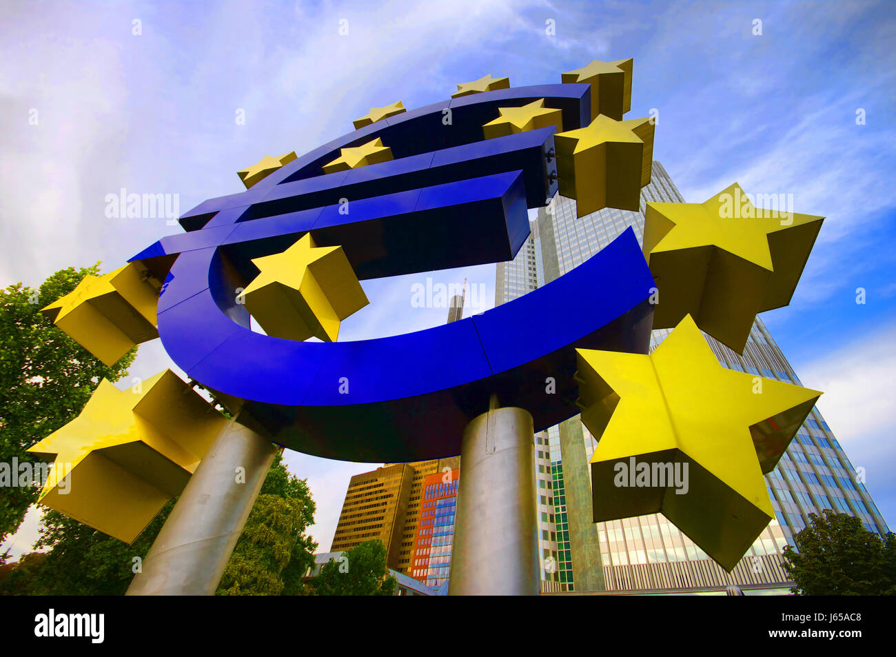 frankfurt's financial district Stock Photo Alamy