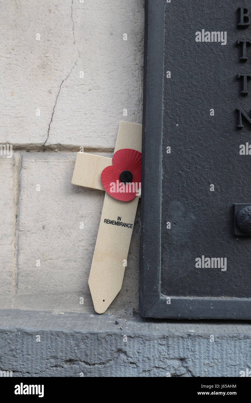 Memorial in Casteau, Belgium where the first and last casualty of the