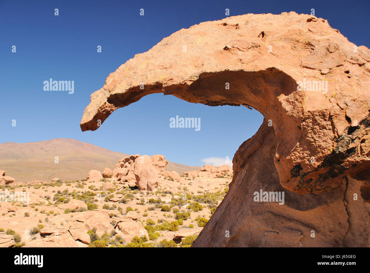 stone formation rock erosion lava andes bolivia stone desert wasteland ...
