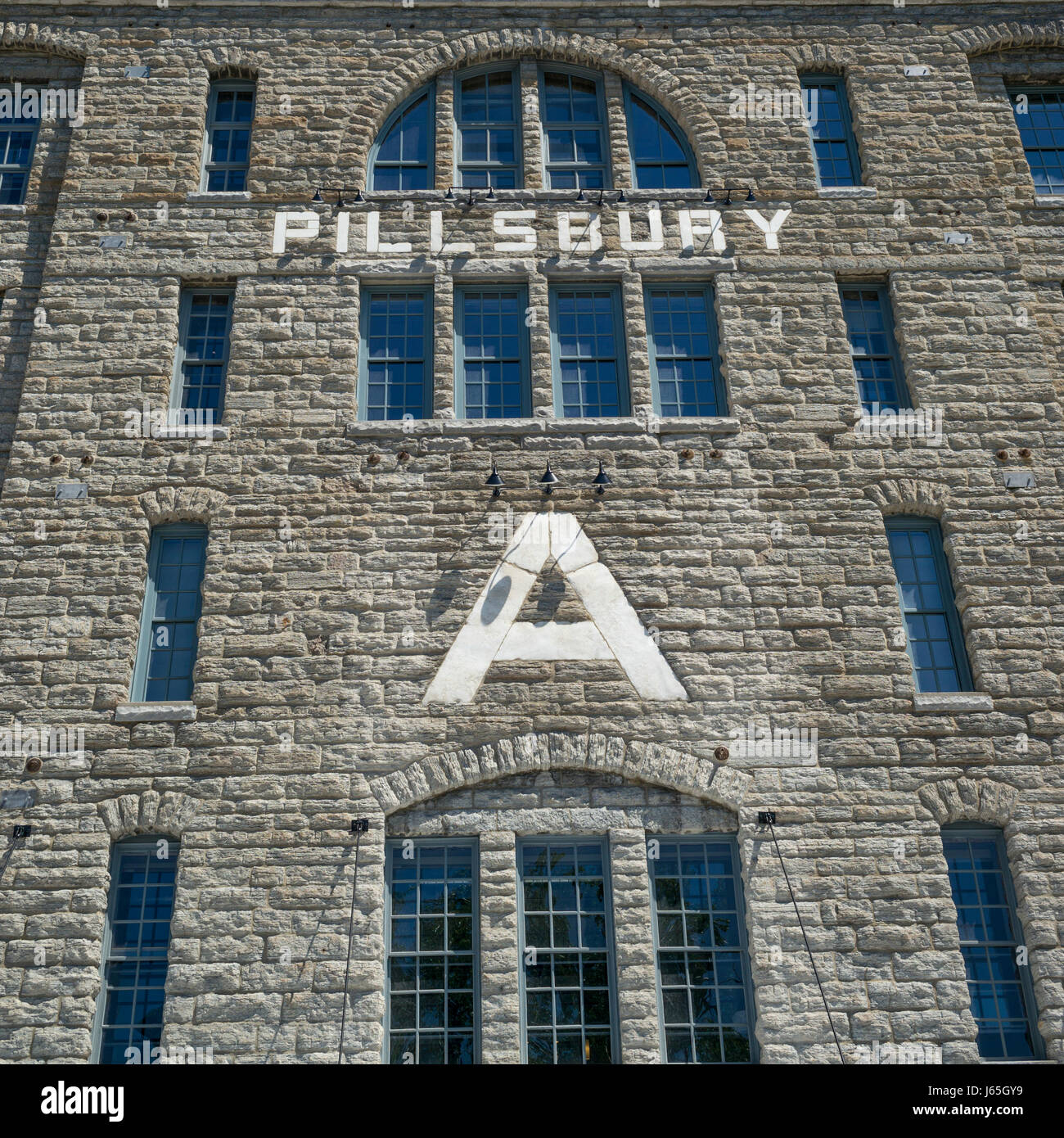 Facade of the Pillsbury AMill, Minneapolis, Hennepin County, Minnesota