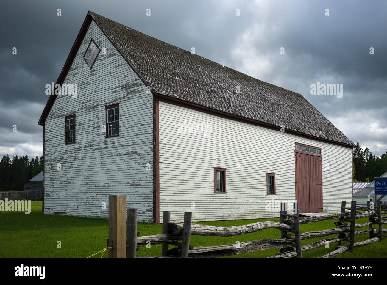 Barn at farm, Doaktown, New Brunswick, Canada Stock Photo Alamy