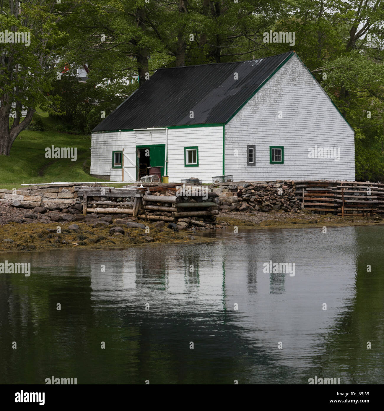 House at waterfront, Guysborough, Nova Scotia, Canada Stock Photo Alamy