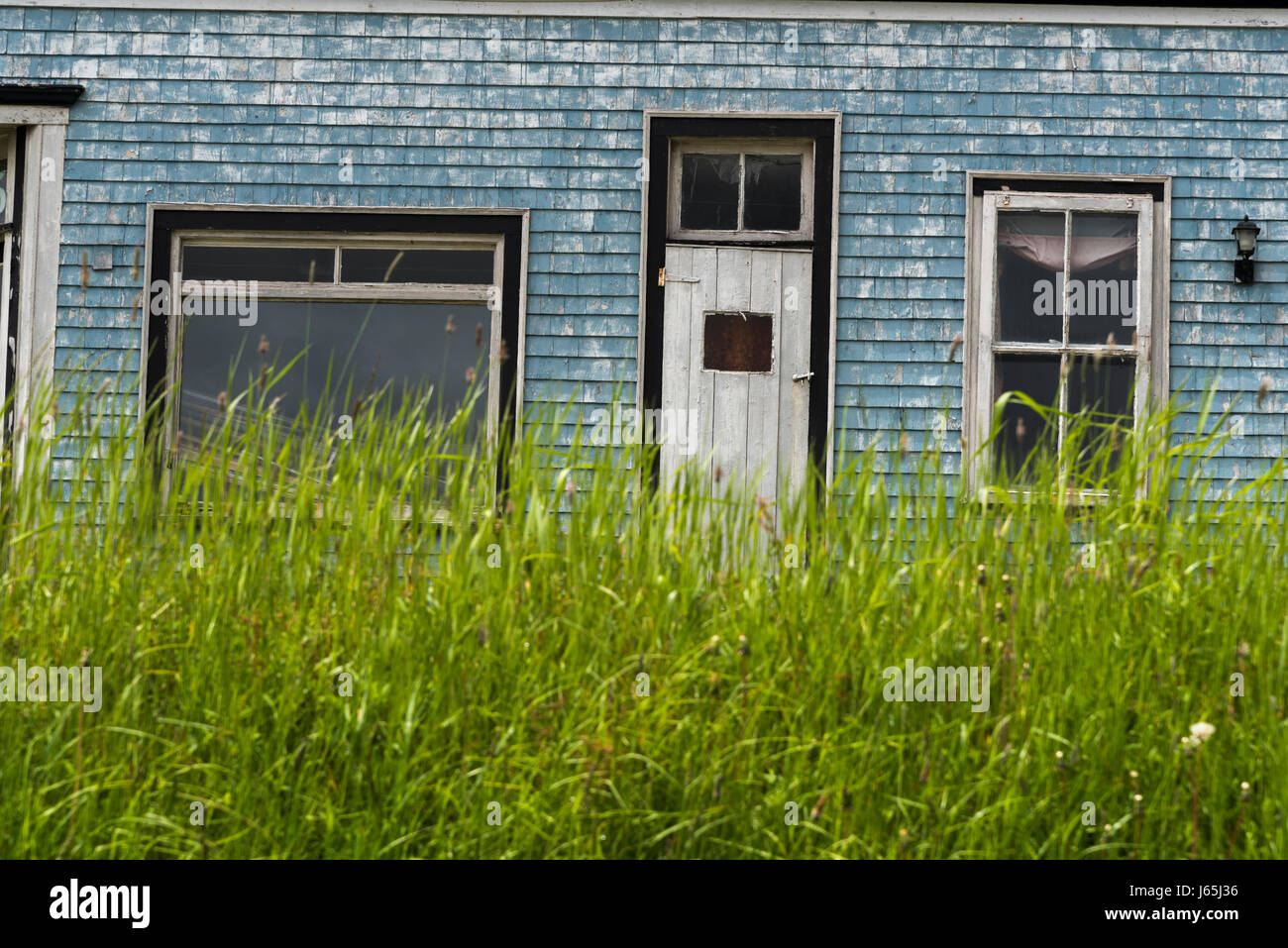 Grass in front of abandoned house, Guysborough, Nova Scotia, Canada Stock Photo Alamy