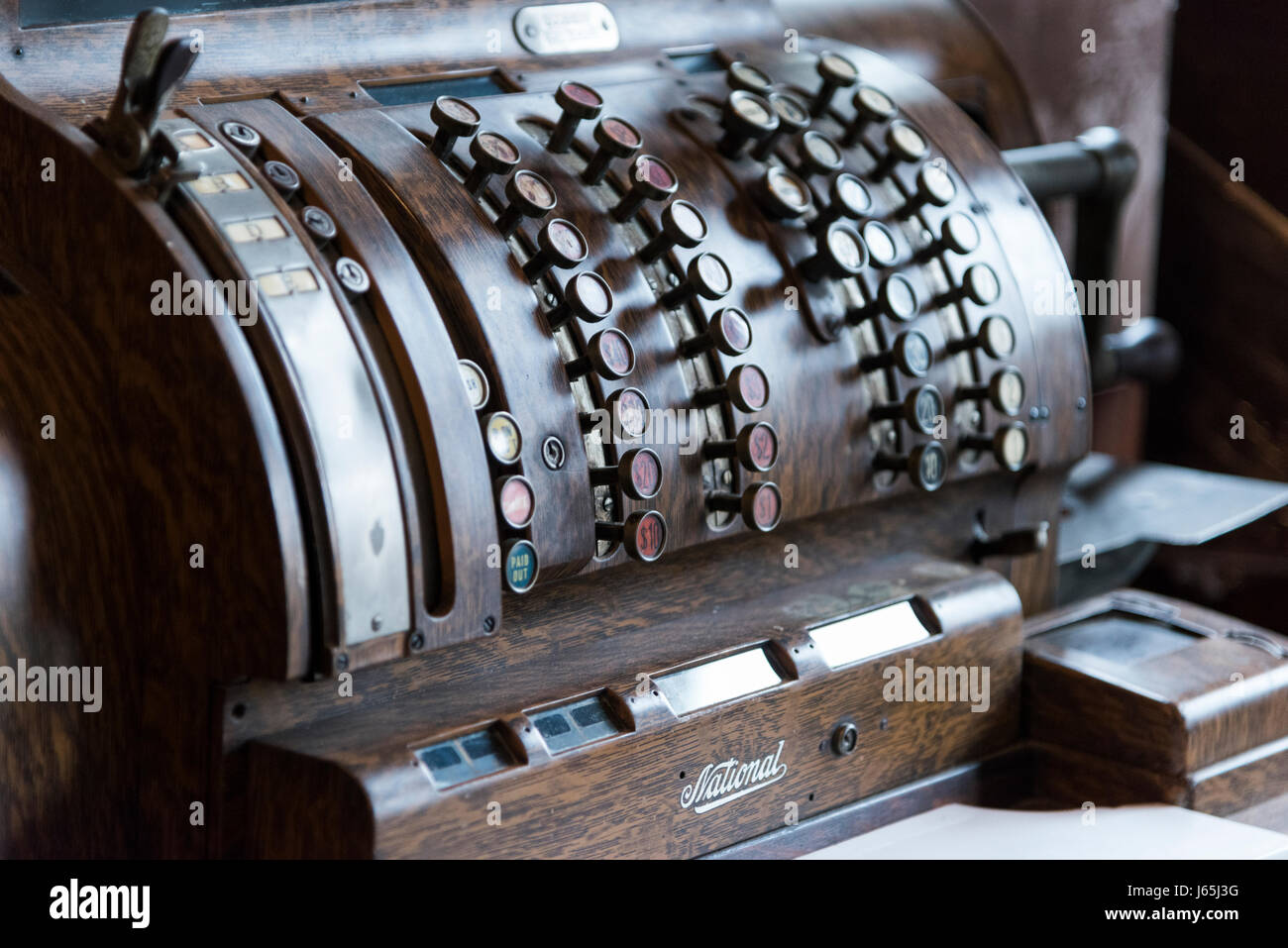 Antique cash register, Sherbrooke, Nova Scotia, Canada Stock Photo Alamy