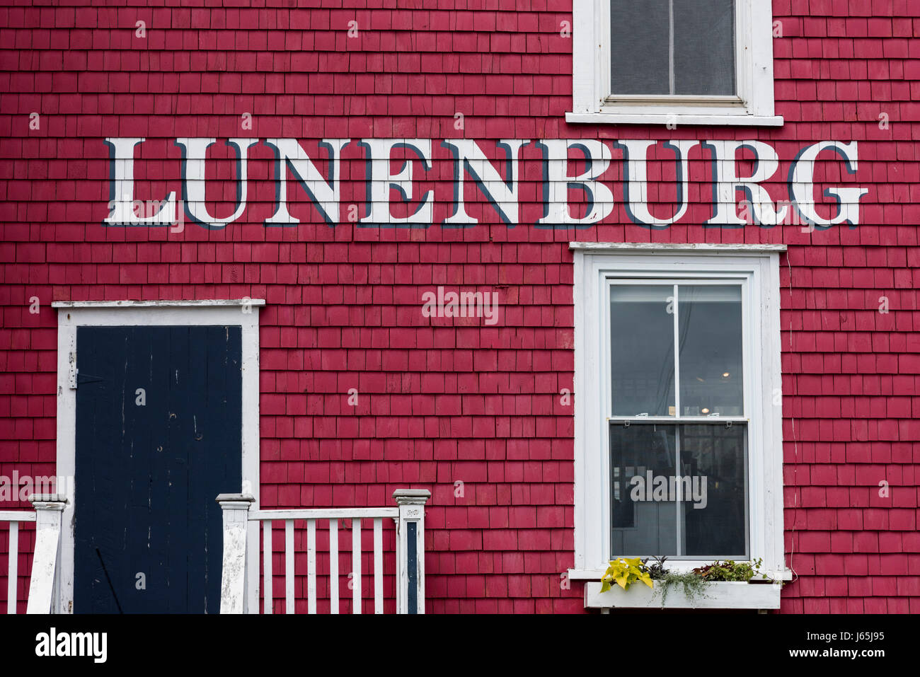 Full frame shot of a house, Lunenburg, Nova Scotia, Canada Stock Photo