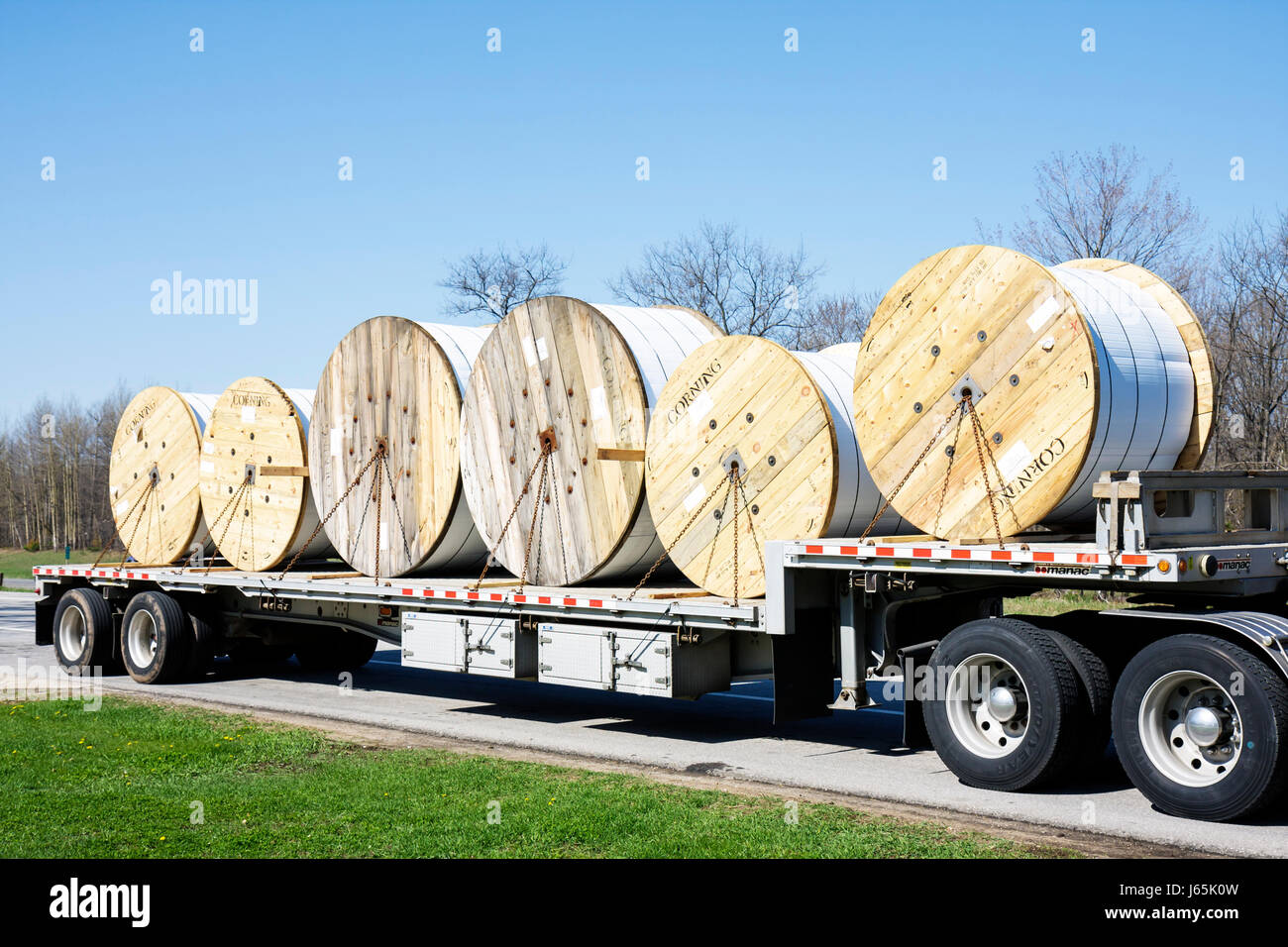 Michigan Gaylord,I 75,interstate highway,rest stop,lorry,flatbed truck