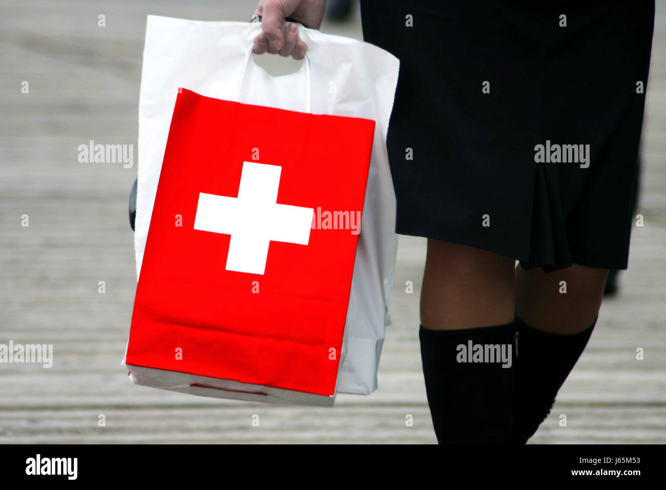 shopping in switzerland Stock Photo Alamy