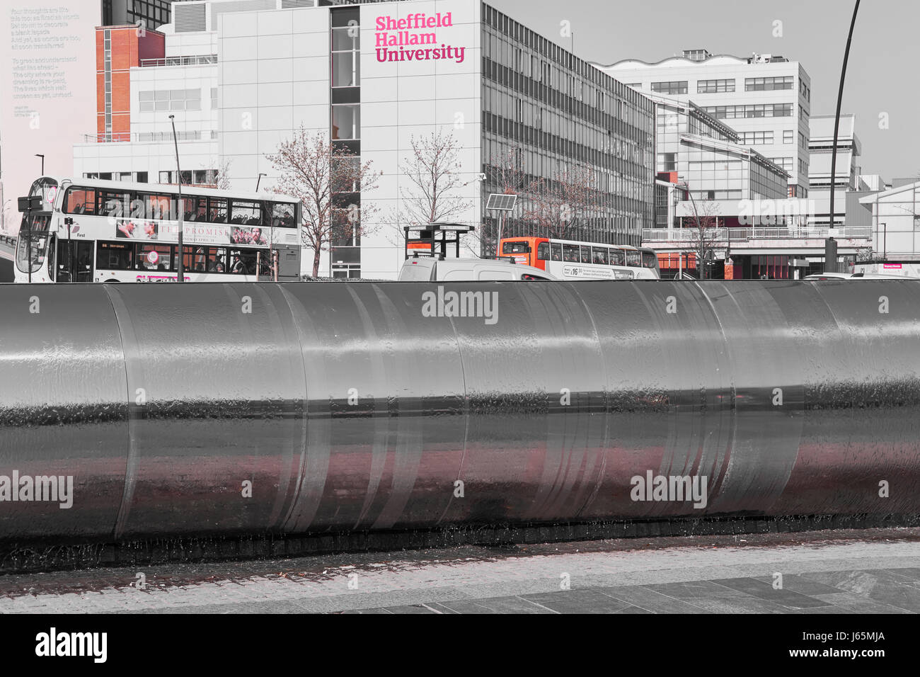 The Cutting Edge Sculpture made with Sheffield stainless steel, Sheaf