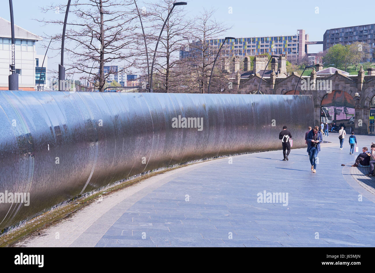 The Cutting Edge Sculpture made with Sheffield stainless steel, Sheaf